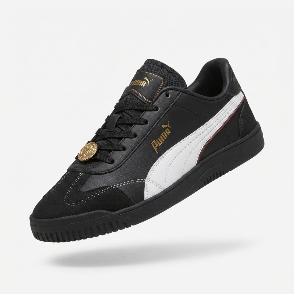 Sneakersy damskie skórzane Puma Club 5v5 Class Act czarne