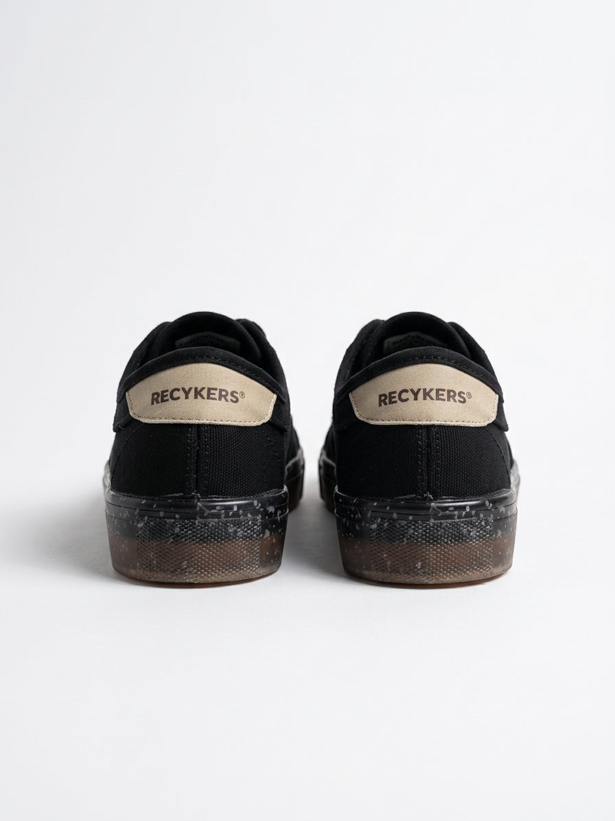 Buty Damskie Trampki Recykers Peckham Czarne Z Recyklingu