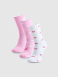 4F Różowe Skarpety Damskie Casual za Kostkę Dziewczęce 3-pack