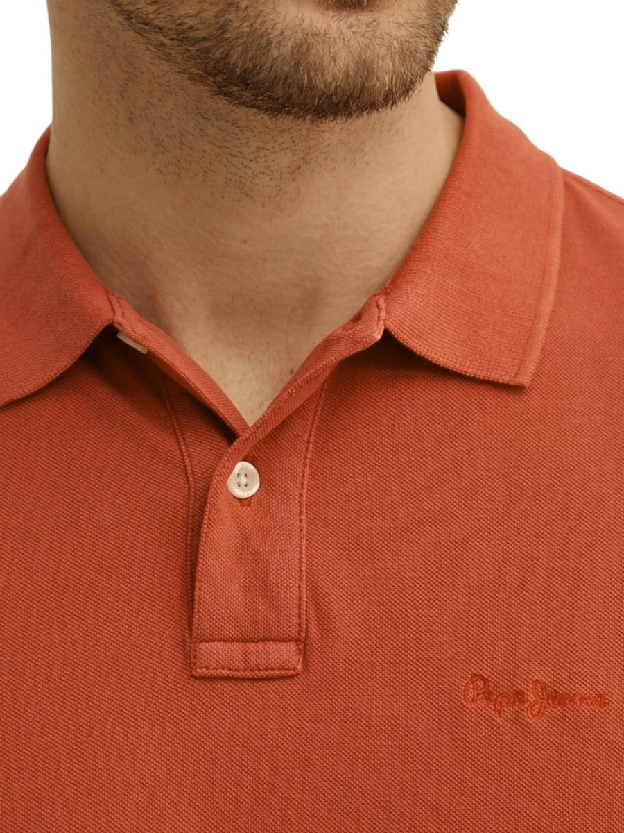 polo męskie Pepe Jeans PM542099 brick red