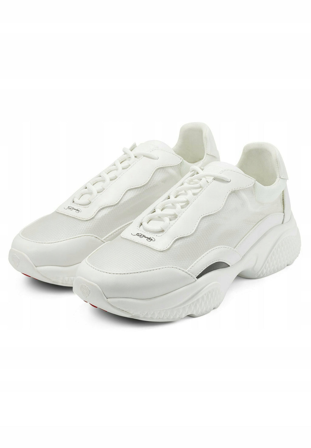 Ed Hardy Białe Skórzane Białe Buty Damskie Sportowe Sneakersy r. 41