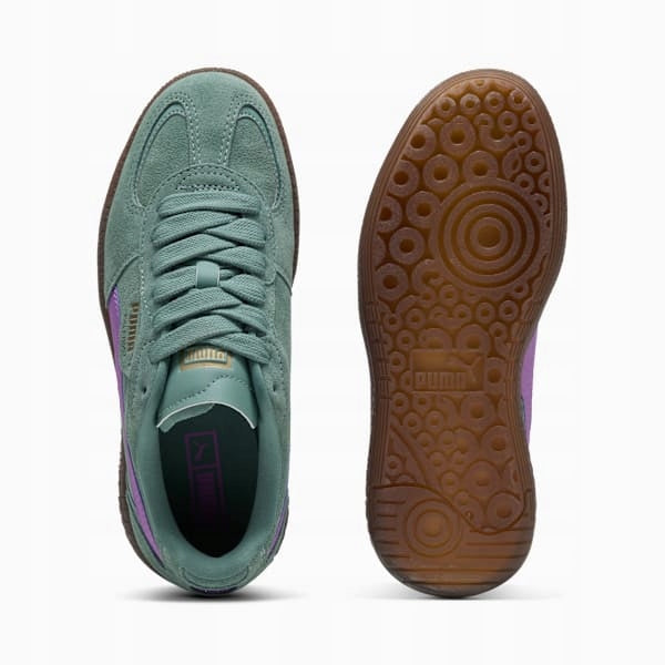 Puma Zielone Buty Sportowe Sneakersy Zamszowe Palermo Moda
