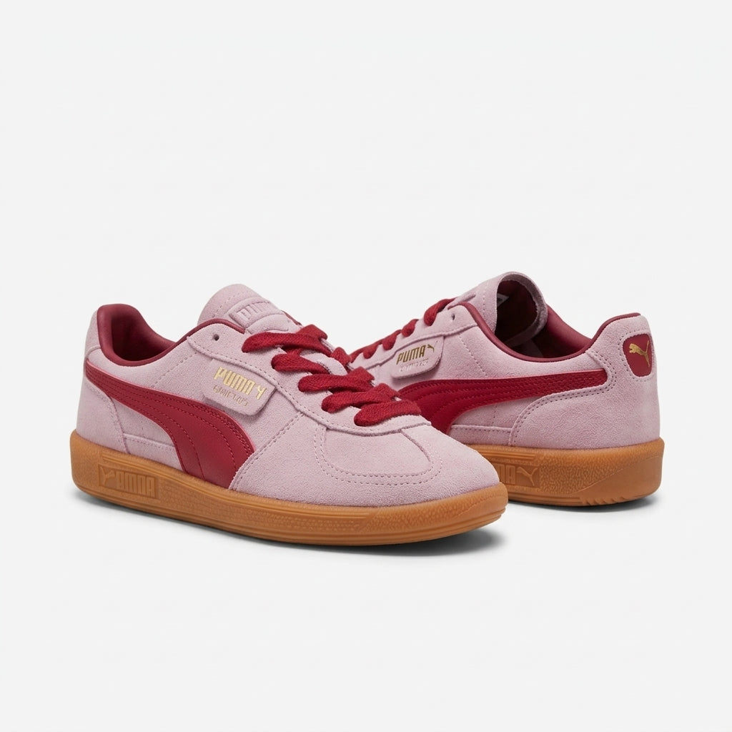 Buty Damskie Puma Palermo Sportowe Różowe Ciemny Karmazyn