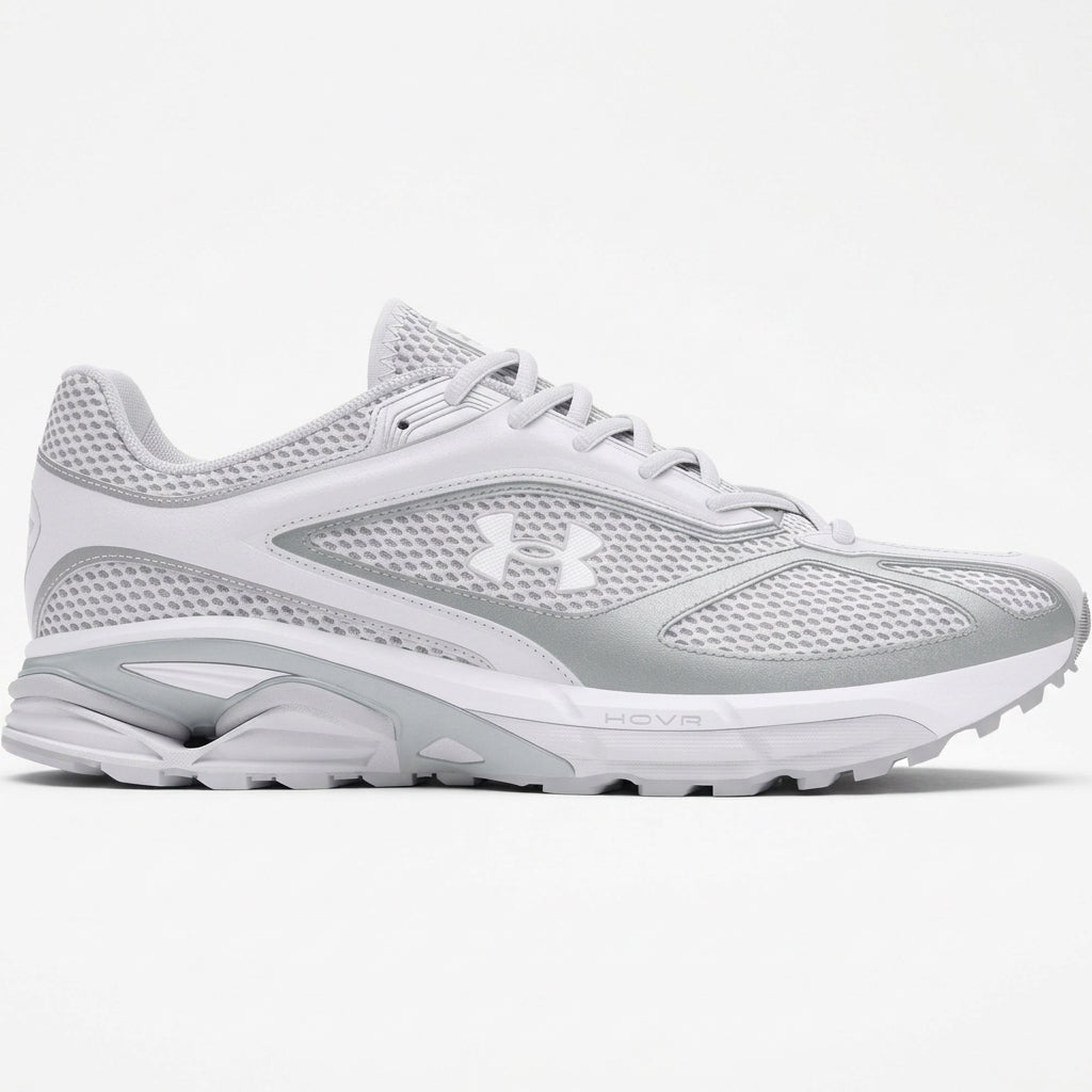 Buty Damskie Under Armour 3027595 Sportowe Biało-czarne Niskie