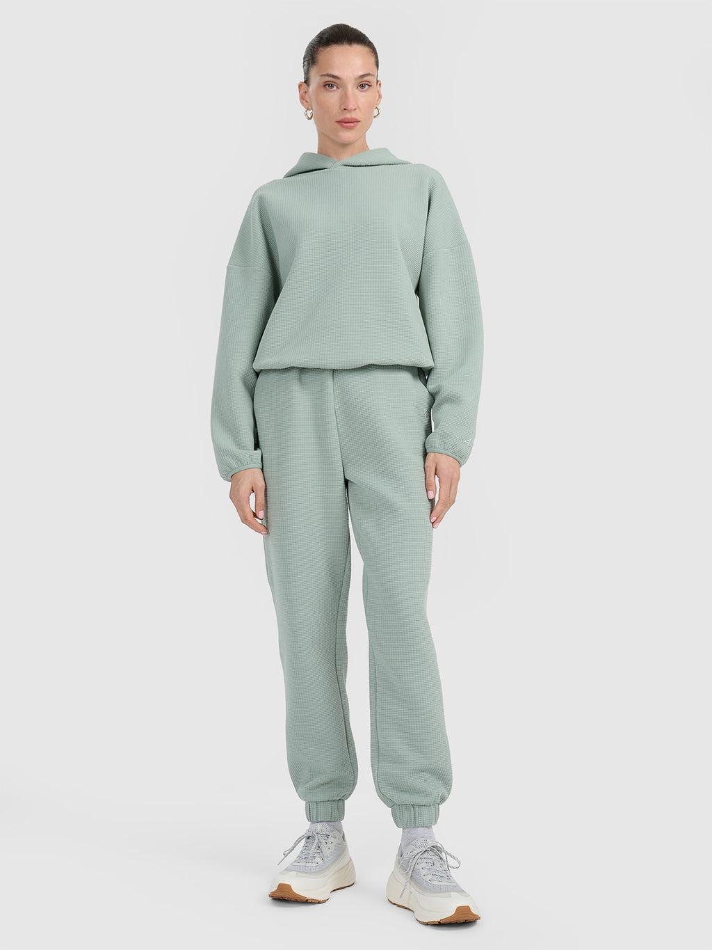 Bluza Damska 4F TSWSF1847 Sportowa Granatowa Kaptur Waflowa