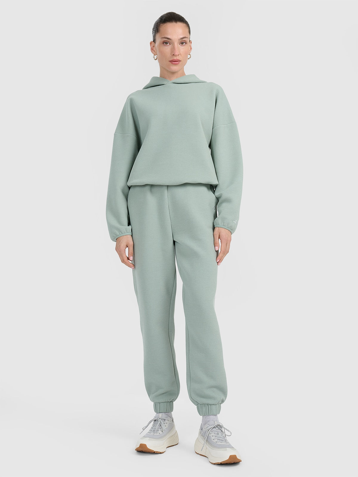 Bluza Damska 4F TSWSF1847 Sportowa Granatowa Kaptur Waflowa