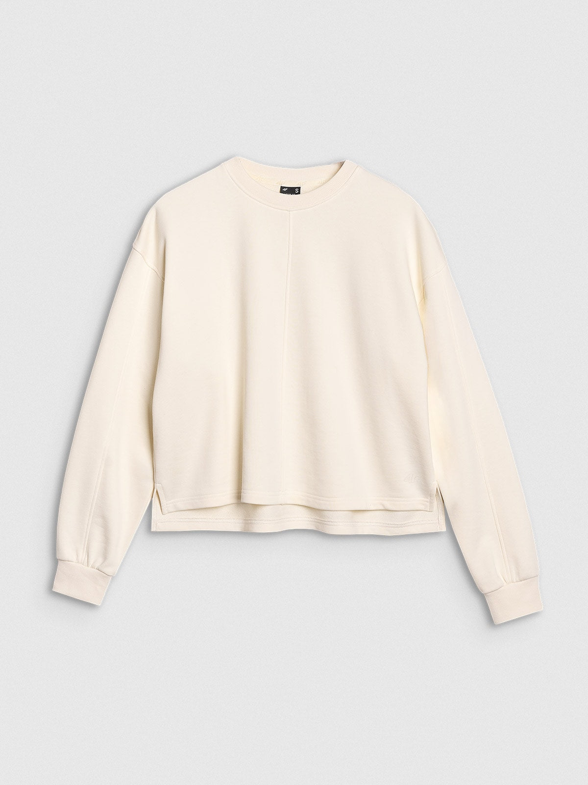 Bluza Damska 4F TSWSF1543 Dresowa Oversize Biała Bez Kaptura