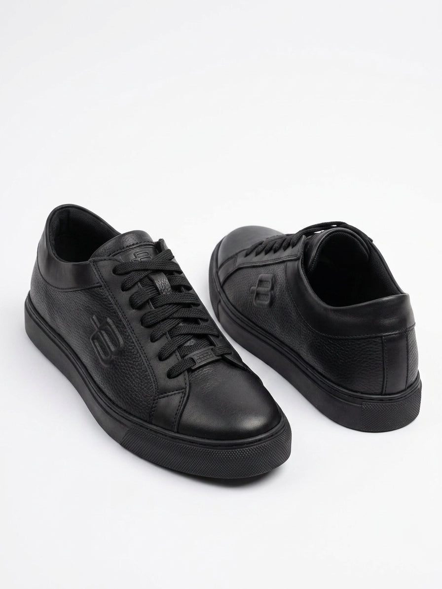 Sneakersy Męskie Baldinini Czarne U5C422T1CERV Skórzane