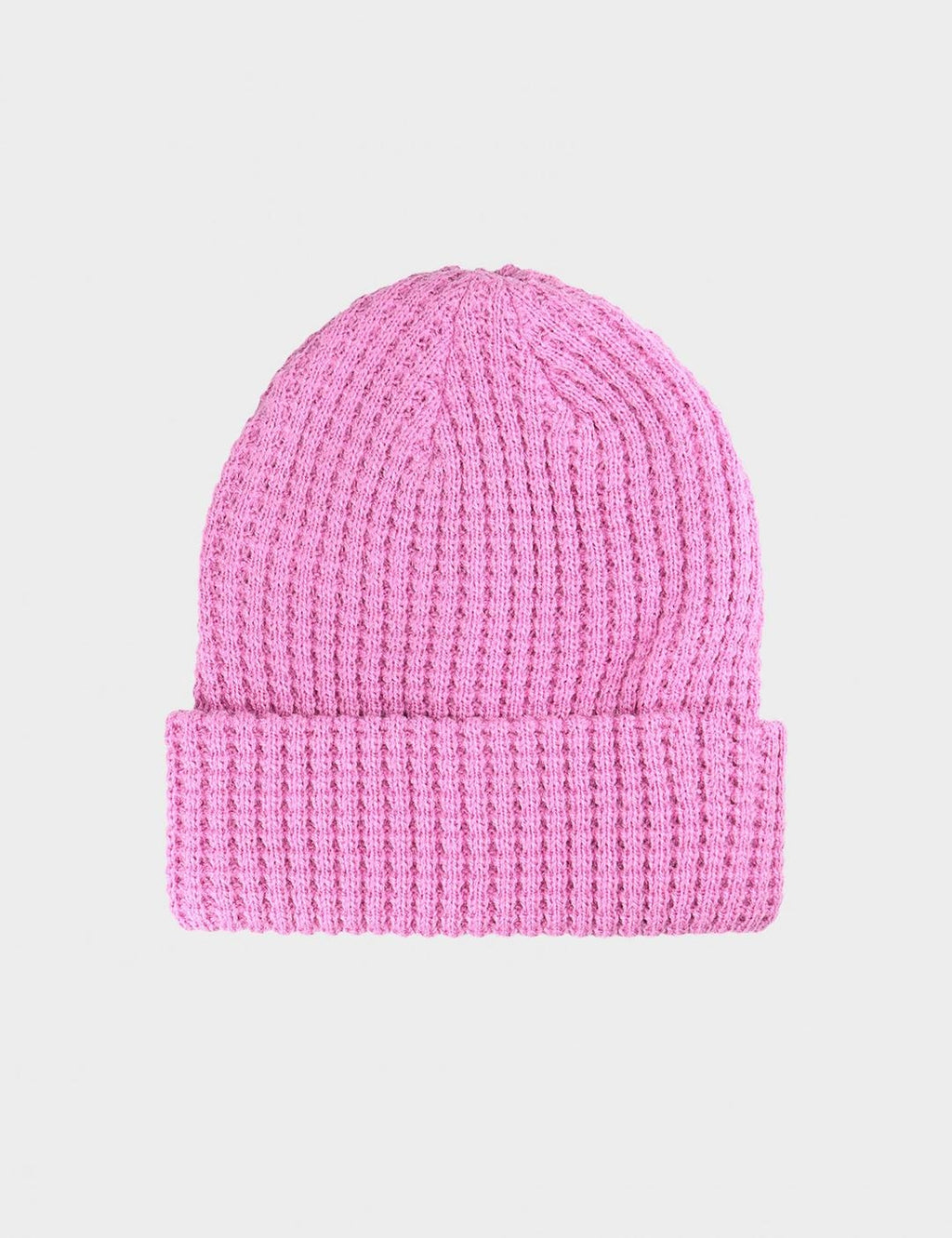 4F Różowa Czapka Damska Zimowa Beanie Ciepła One Size Dzianinowa Naszywka