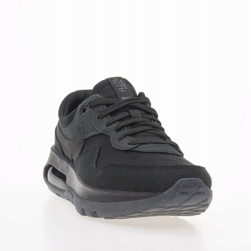 Nike Buty Dziecięce Czarne Materiałowe Sportowe Sneakersy Air Max