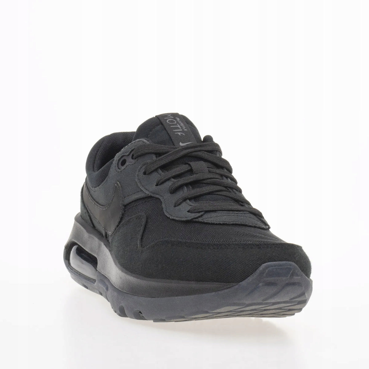 Nike Buty Dziecięce Czarne Materiałowe Sportowe Sneakersy Air Max