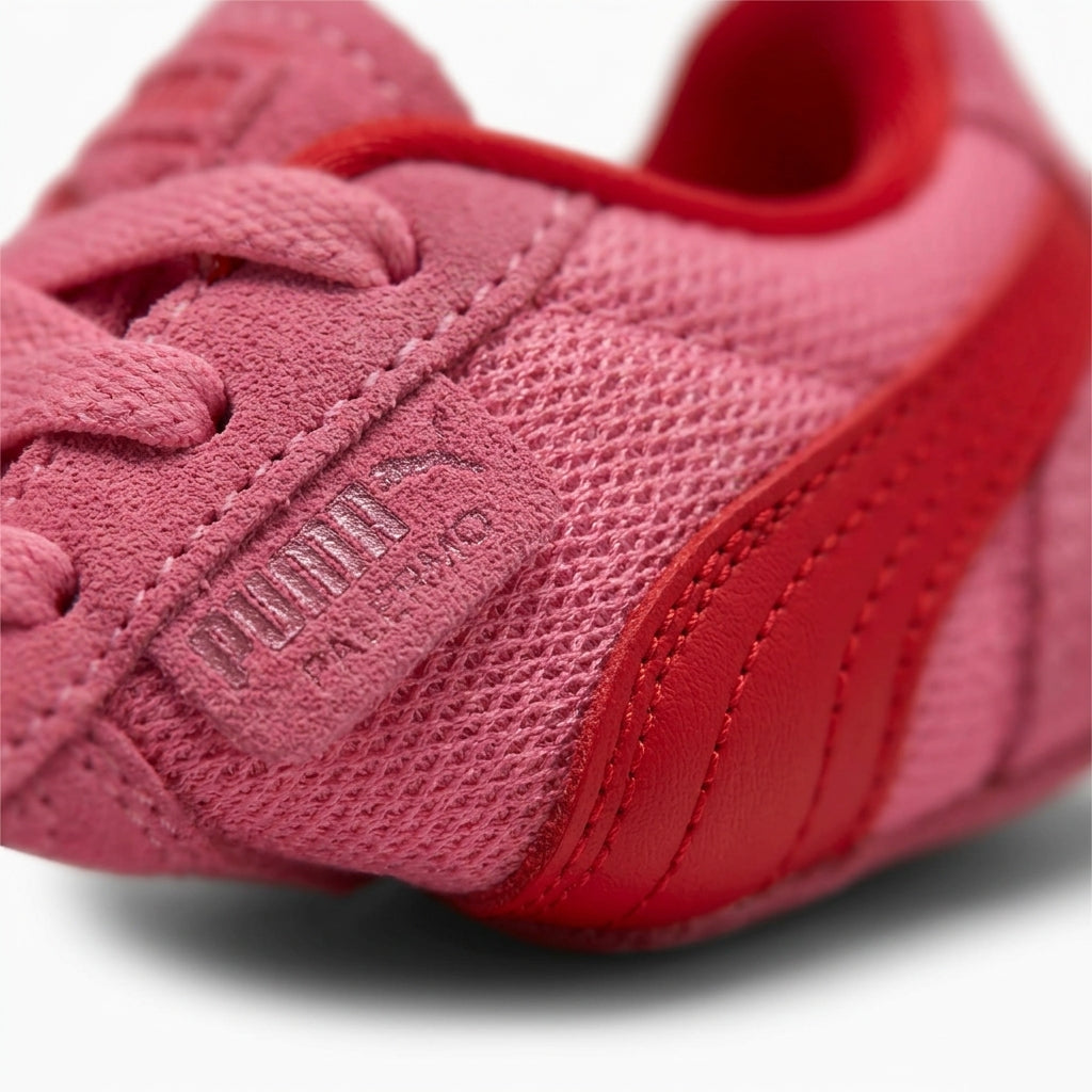 Buty dzieciece Puma 450043 01 Palermo Love Jr sportowe rozowe zamszowe