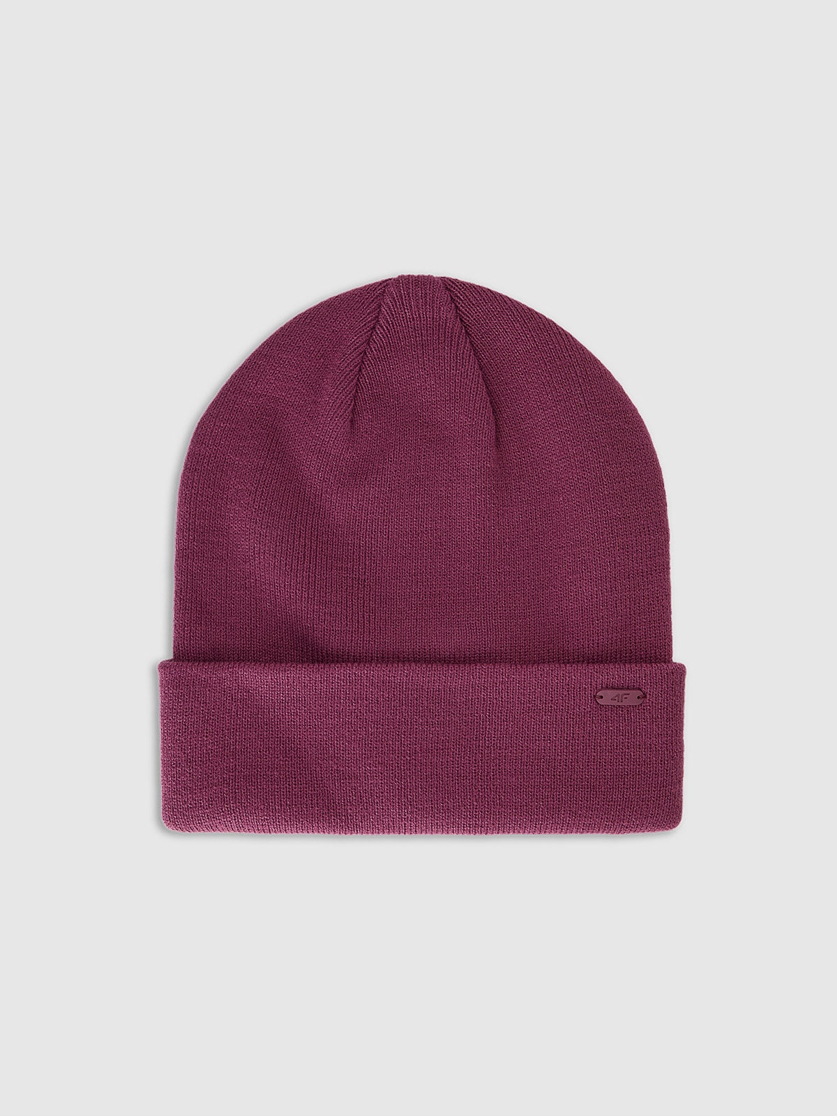 4F Bordowa Czapka Damska Beanie Zimowa Ciepła One Size Logowana