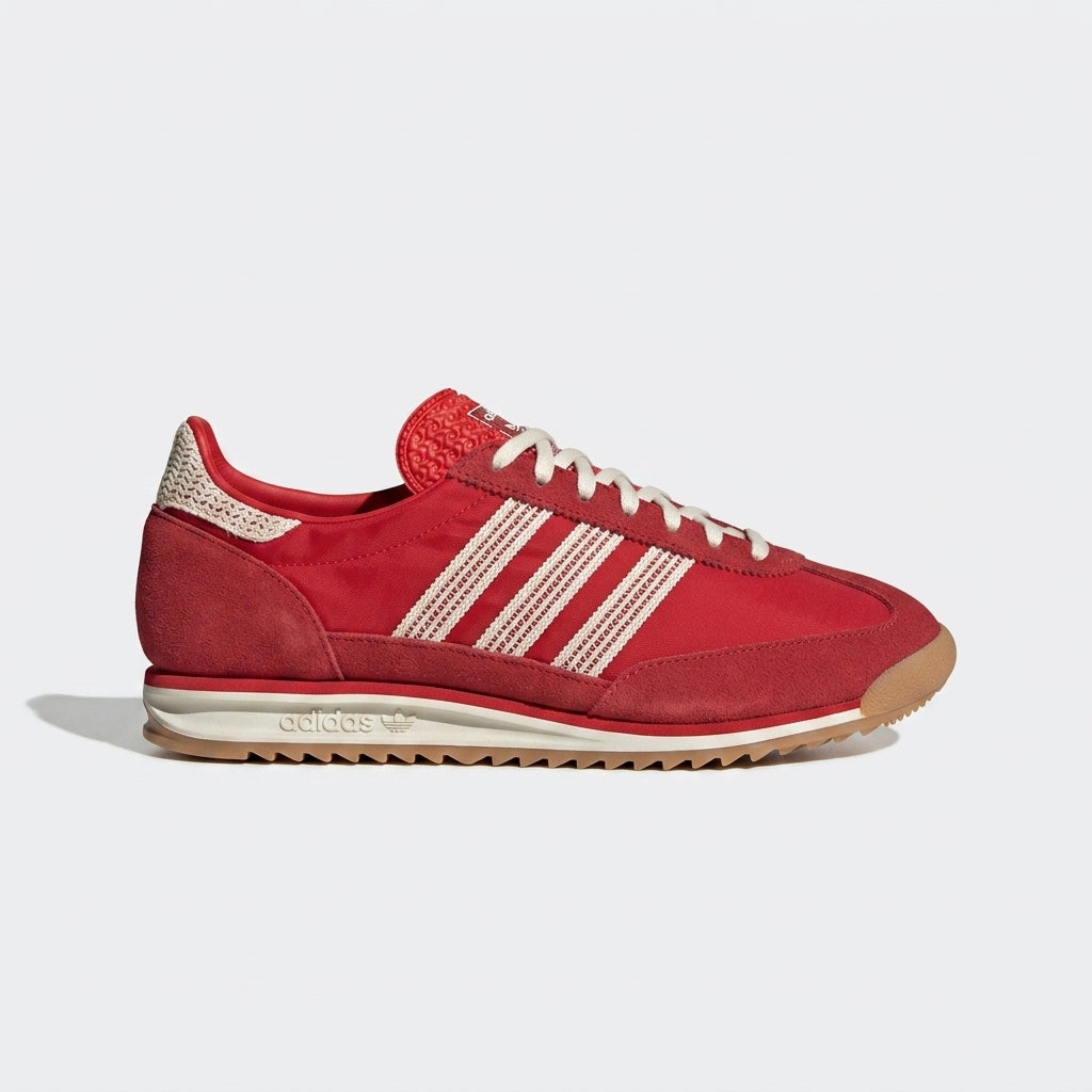 buty damskie Adidas SL 72 OG sportowe czerwone bialo-kremowe