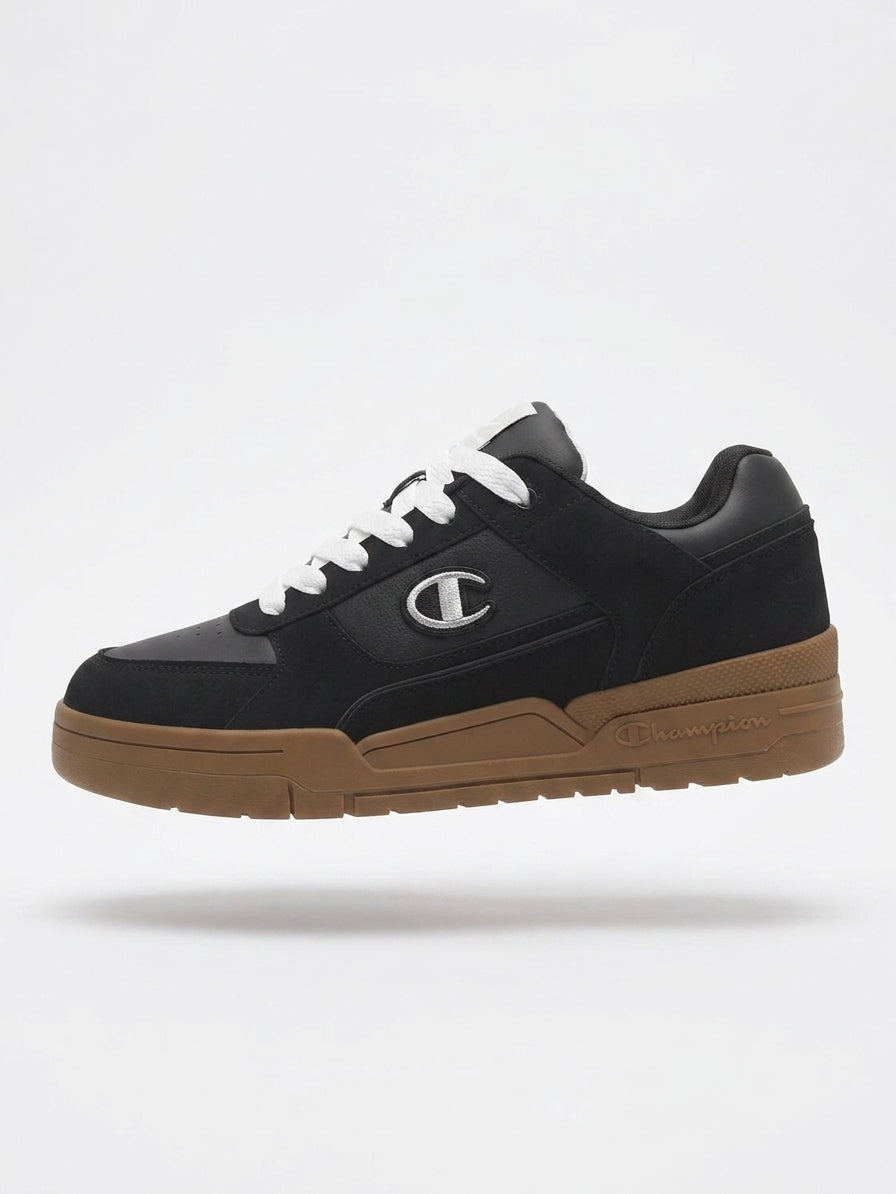 Sneakersy meskie Champion S22319 sportowe czarne Brąz