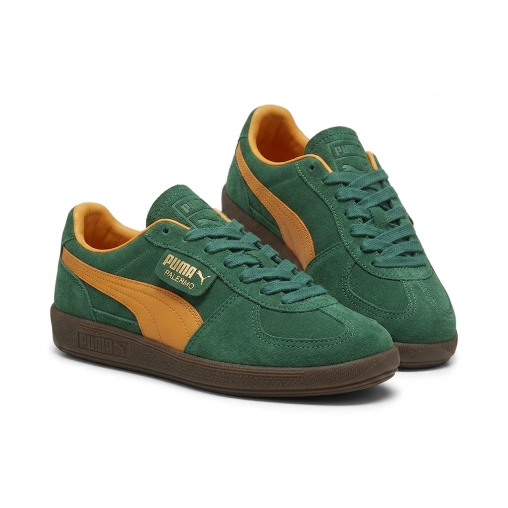 Buty męskie Puma Palermo 39646305 sportowe zielone zamszowe buty sportowe