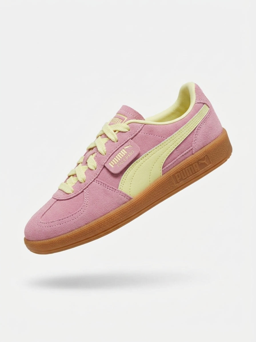 Buty Damskie Puma Palermo Różowe Neon Zamsz Pink