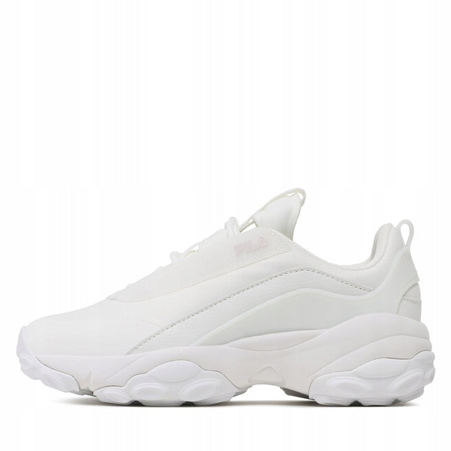 Fila Białe Skórzane Buty Damskie Sportowe Sneakersy Gruba Podeszwa