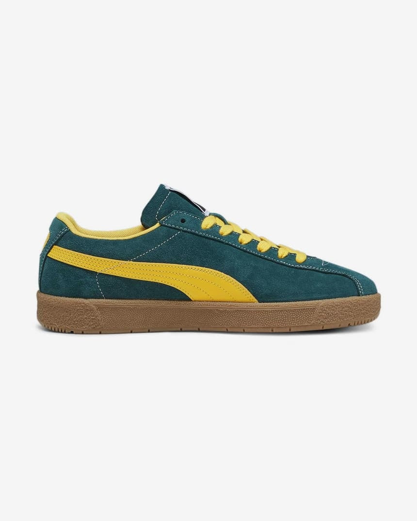 Puma Zielone Zamszowe Buty Męskie Skórzane Sportowe Sneakersy Brasil r.42