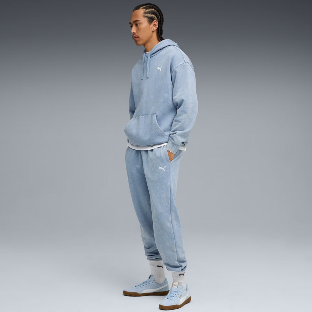 Bluza Męska Puma ESS Elevated Relaxed Wash Hoodie Niebieska 688049 34
