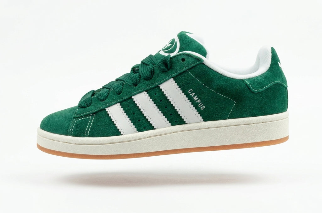 Trampki Damskie Adidas Campus 00s Sportowe Ciemnozielone Biały