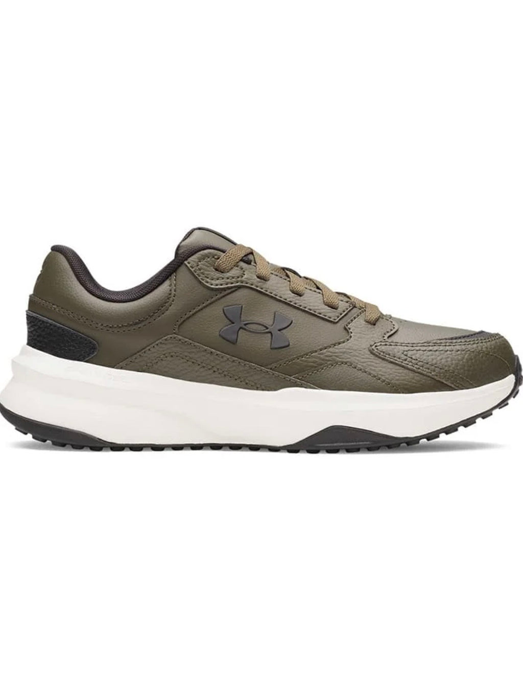 Under Armour Buty Męskie Sportowe Sneakersy Khaki Skórzane Wygodne Edge
