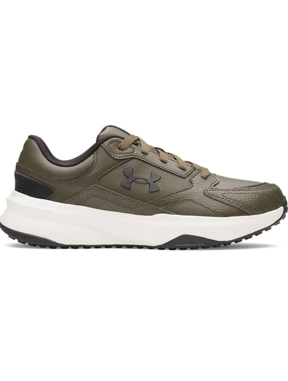 Under Armour Buty Męskie Sportowe Sneakersy Khaki Skórzane Wygodne Edge