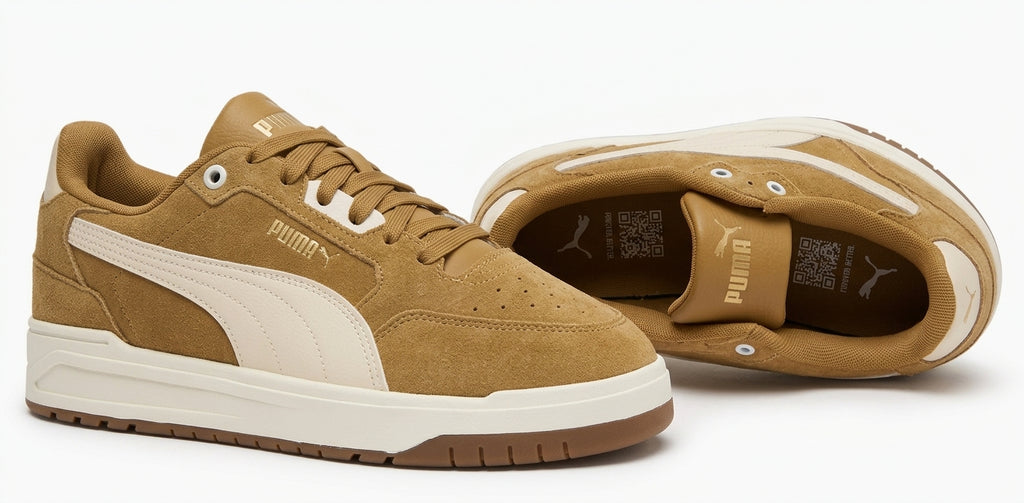 Buty Męskie Puma Shuffle Downtown SD Sportowe Brązowe Zamszowe