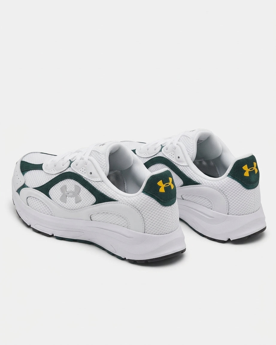 Buty Męskie Under Armour Tech Runner Sportowe Białe Zamszowe