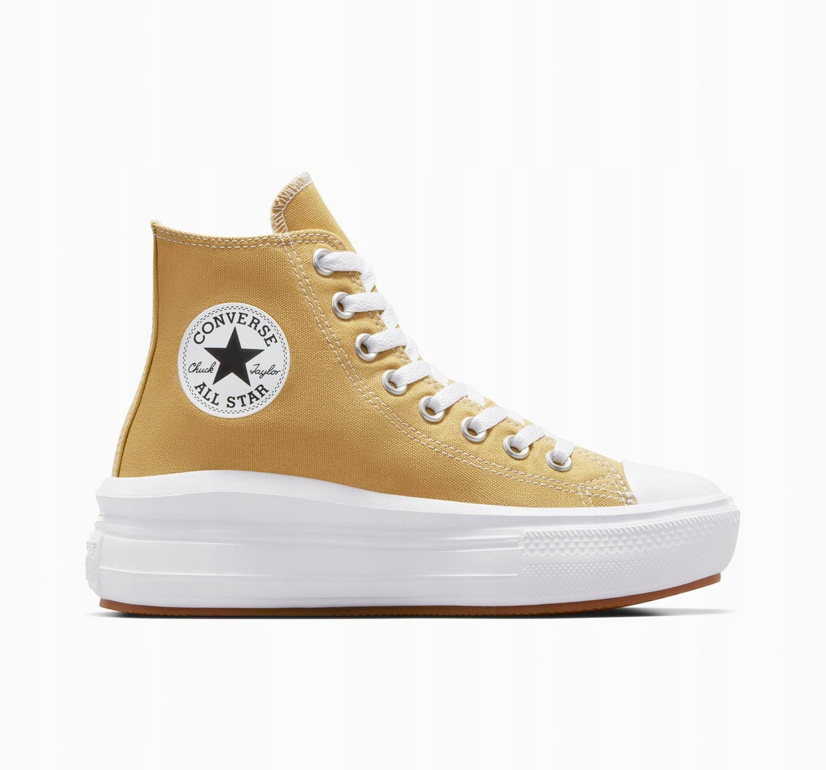 Converse Brązowe Buty Damskie Wysokie Sportowe Sneakersy na Platformie 37,5