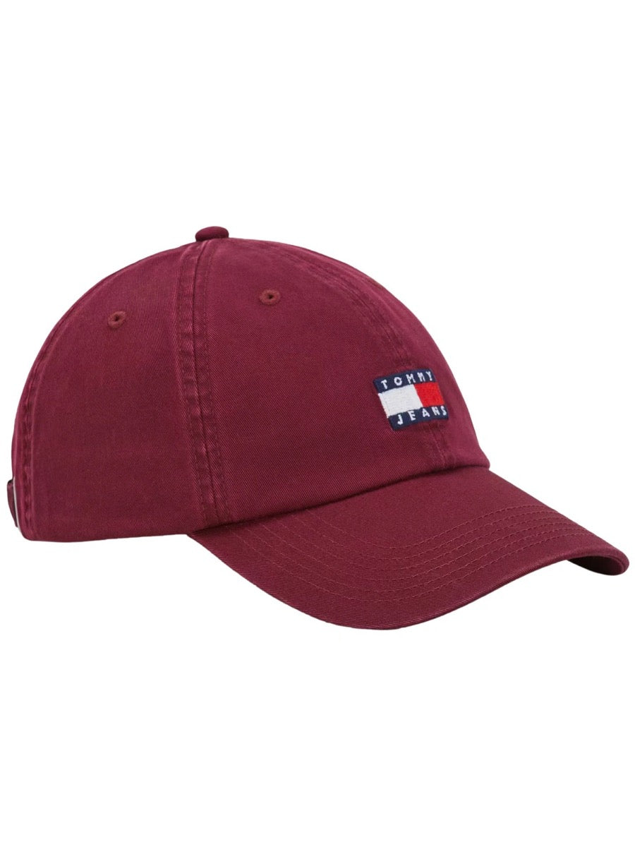 czapka z daszkiem męska Tommy Jeans AM0AM12020 bordowy