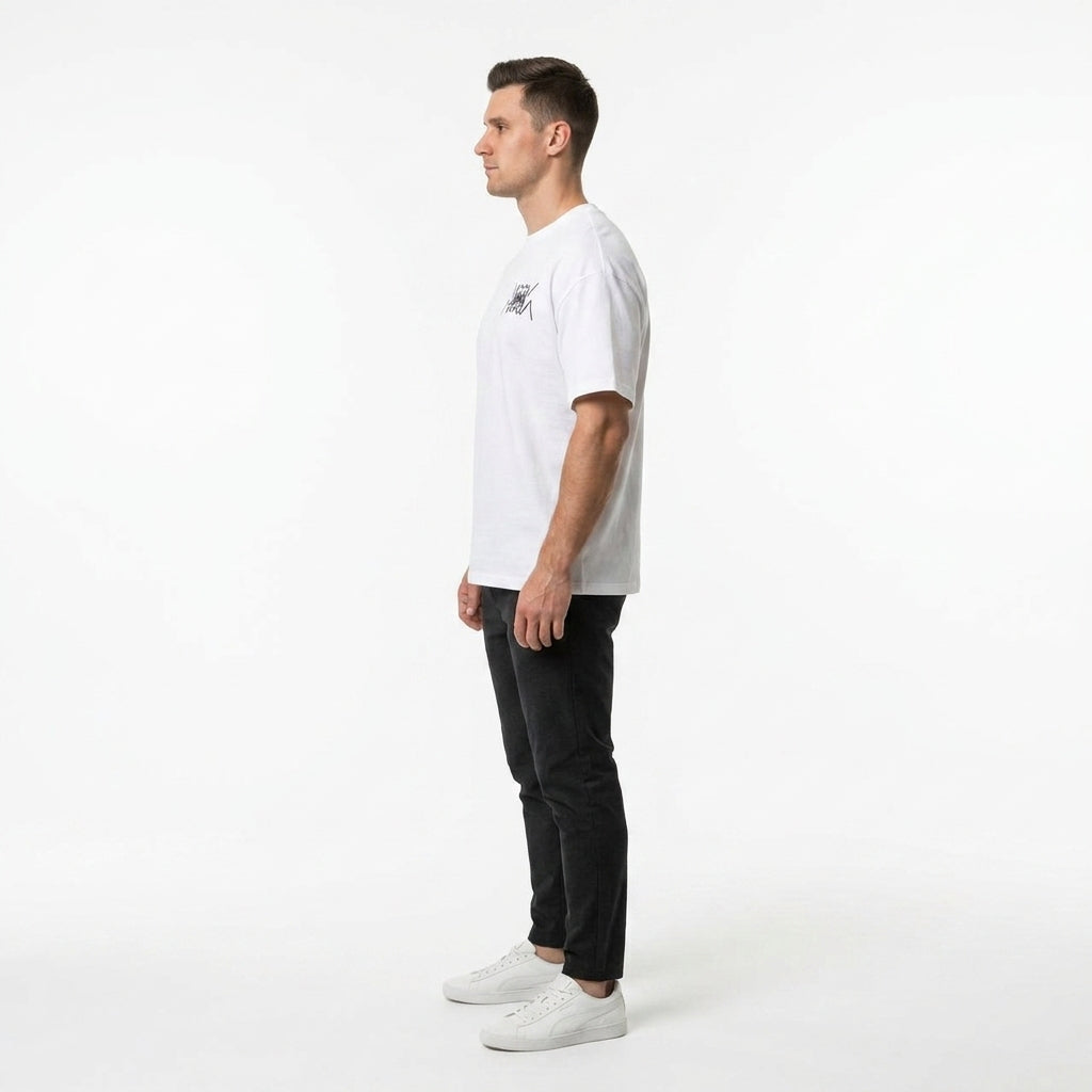 Koszulka Męska PUMA Jaws Core Tee II Koszykarska Biała Logo
