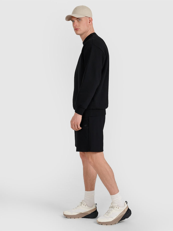 Spodenki unisex sportowe 4F U544 czarne z oddychającego materiału idealne na lato