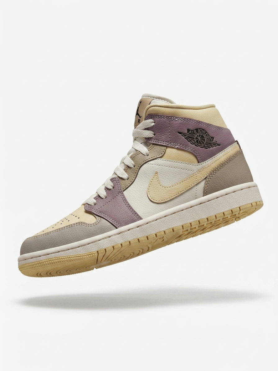 Buty Damskie Nike Air Jordan 1 Mid Pastelowe Skóra