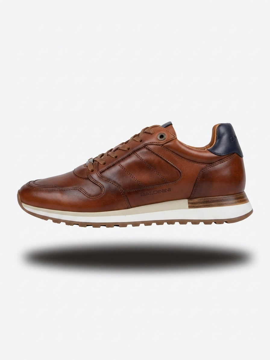 Sneakersy Męskie Baldinini Allure 4000 Sportowe Brązowe