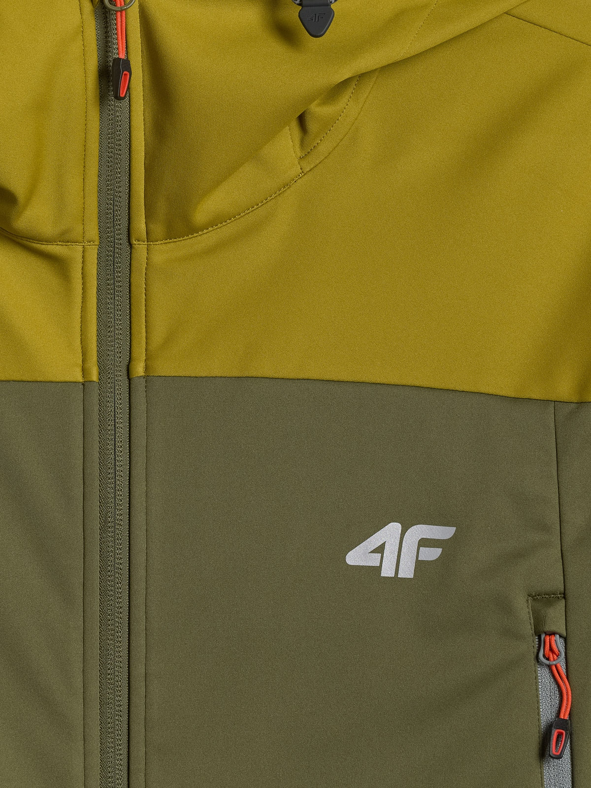 Kurtka Męska 4F M540 Trekkingowa Softshell Khaki Wiatroodporna