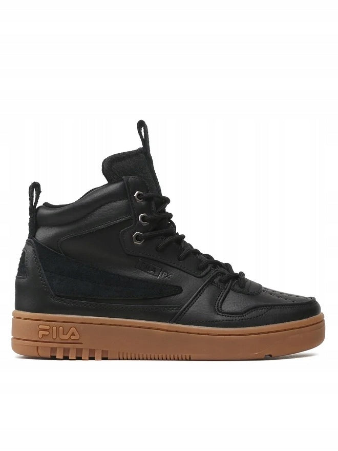 FILA Skórzane Czarne Buty Męskie Sportowe Sneakersy Wysokie Fxventuno