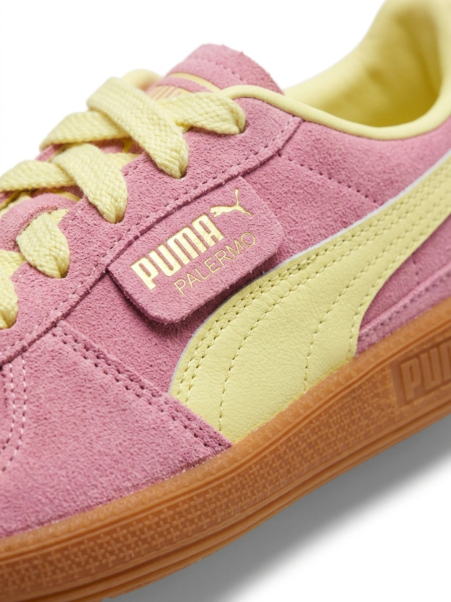 Buty Damskie Puma Palermo Różowe Neon Zamsz Pink