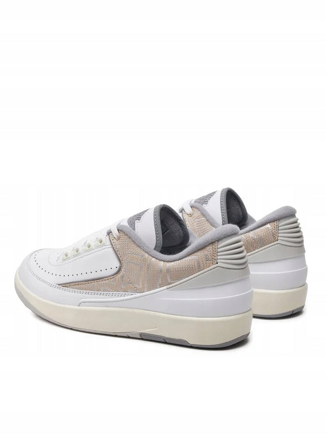 Nike Air Jordan 2 Retro Low Męskie Sportowe Sneakersy Białe Skórzane r.41