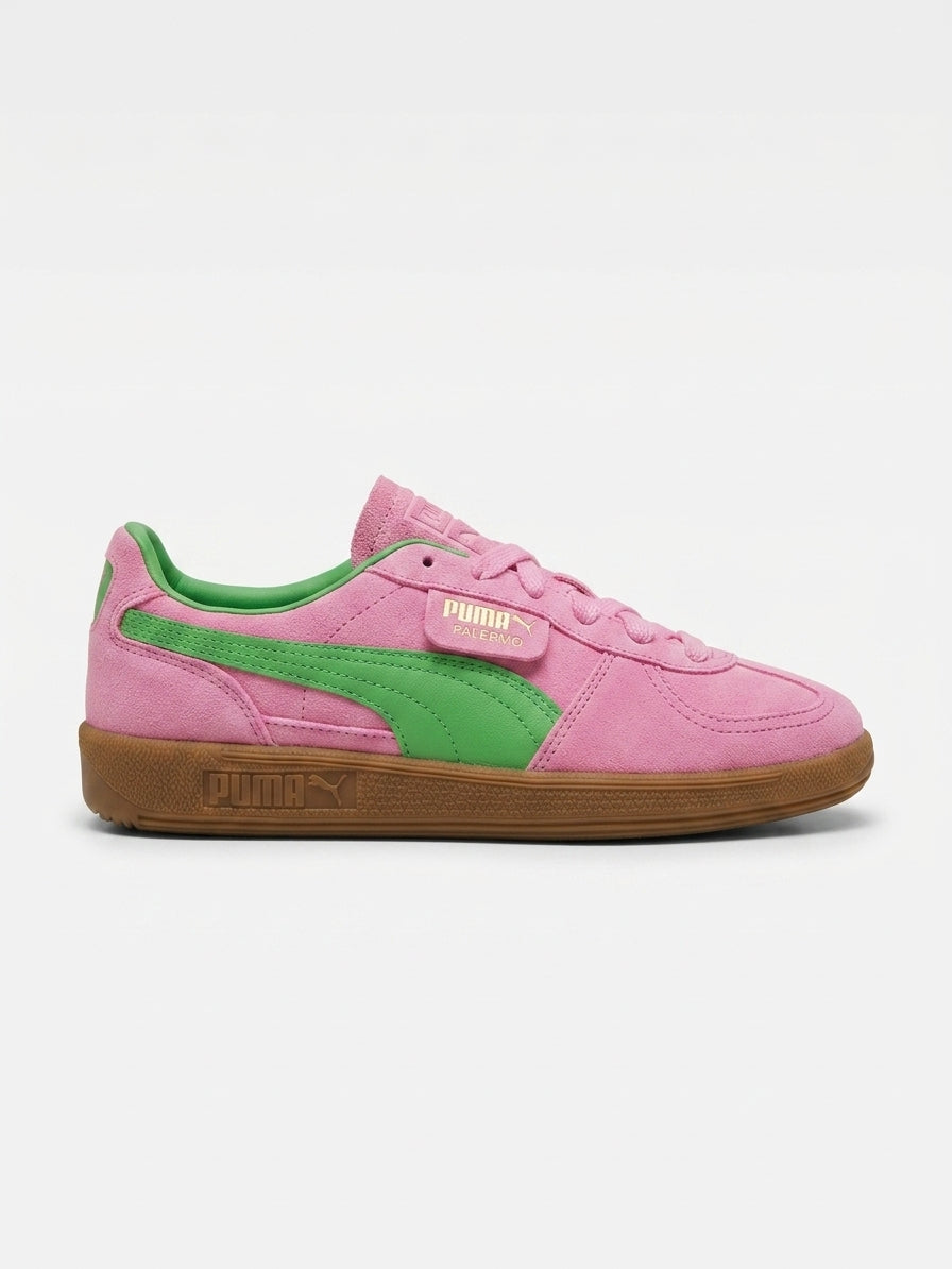 Sneakersy Damskie Puma Palermo Special Różowe Zielone Zamsz 37