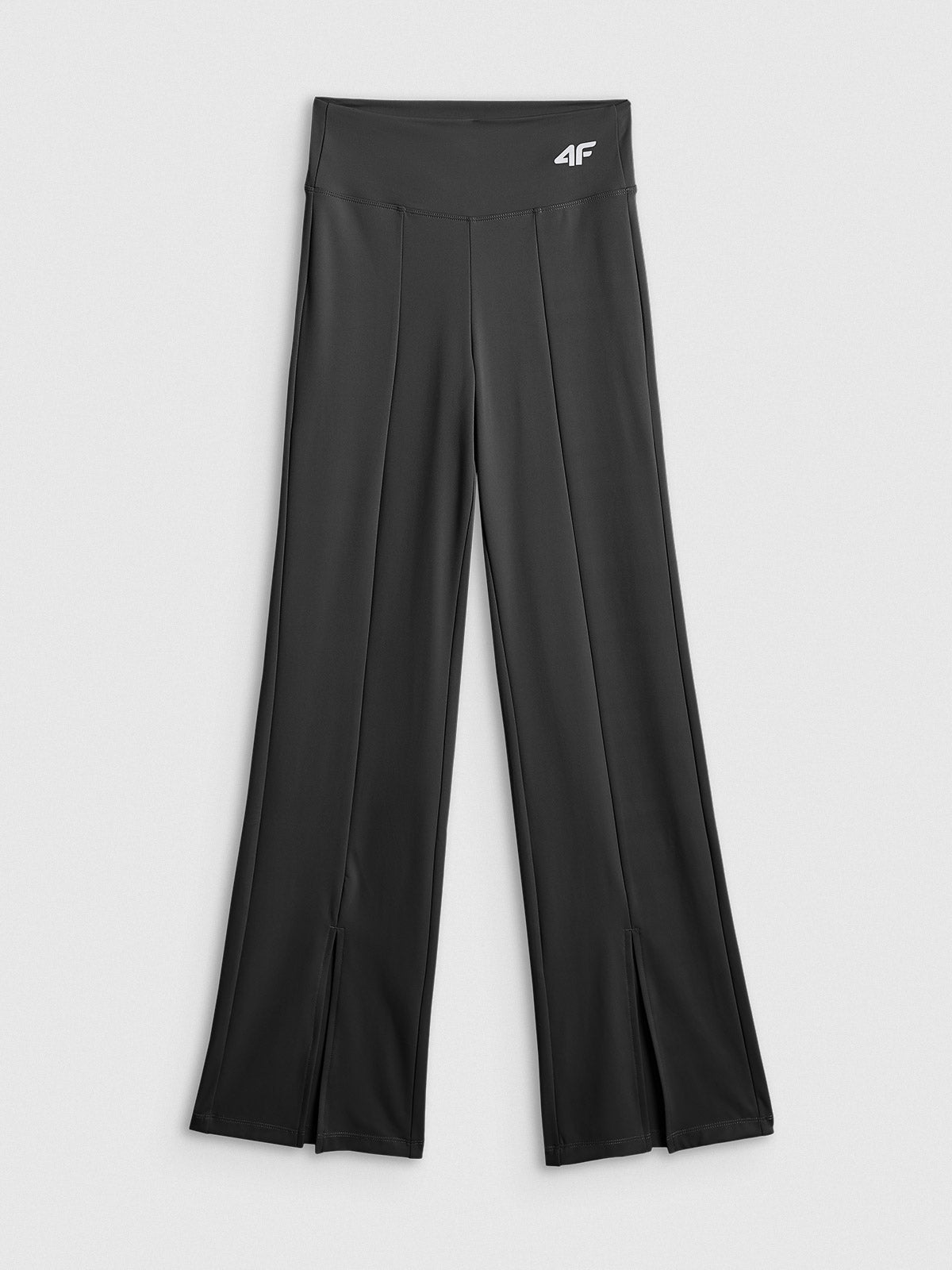 Legginsy Damskie 4F FNK F405 Sportowe Czarne Szybkoschnące z Rozcięciem