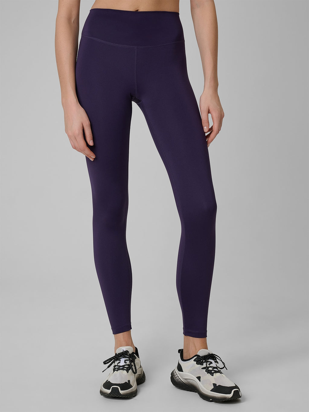 Legginsy Damskie 4F FNK F458 Sportowe Fiolet Szybkoschnące Slim