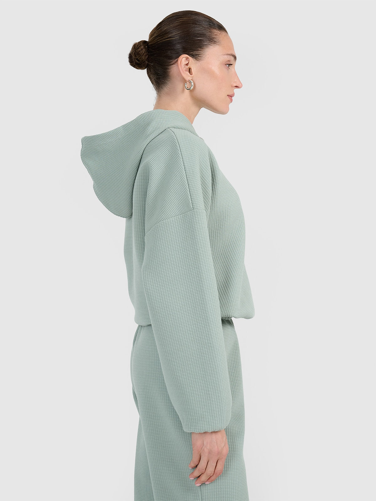 Bluza Damska 4F TSWSF1847 Sportowa Granatowa Kaptur Waflowa