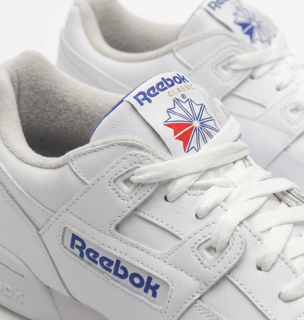 Buty Damskie Reebok Workout Plus Skórzane Sportowe Białe