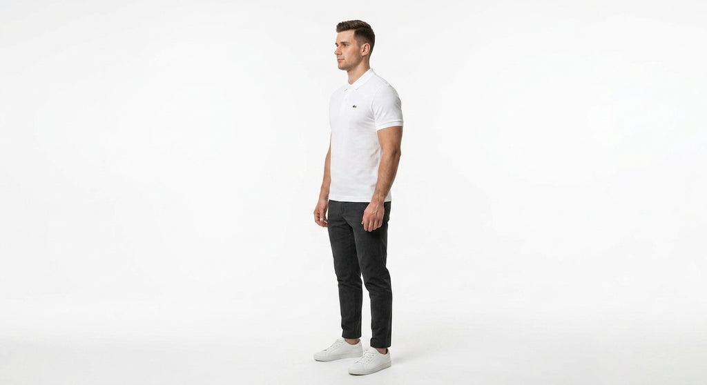 Koszulka Polo Męska Lacoste DH2050 Biała Krótki Rękaw