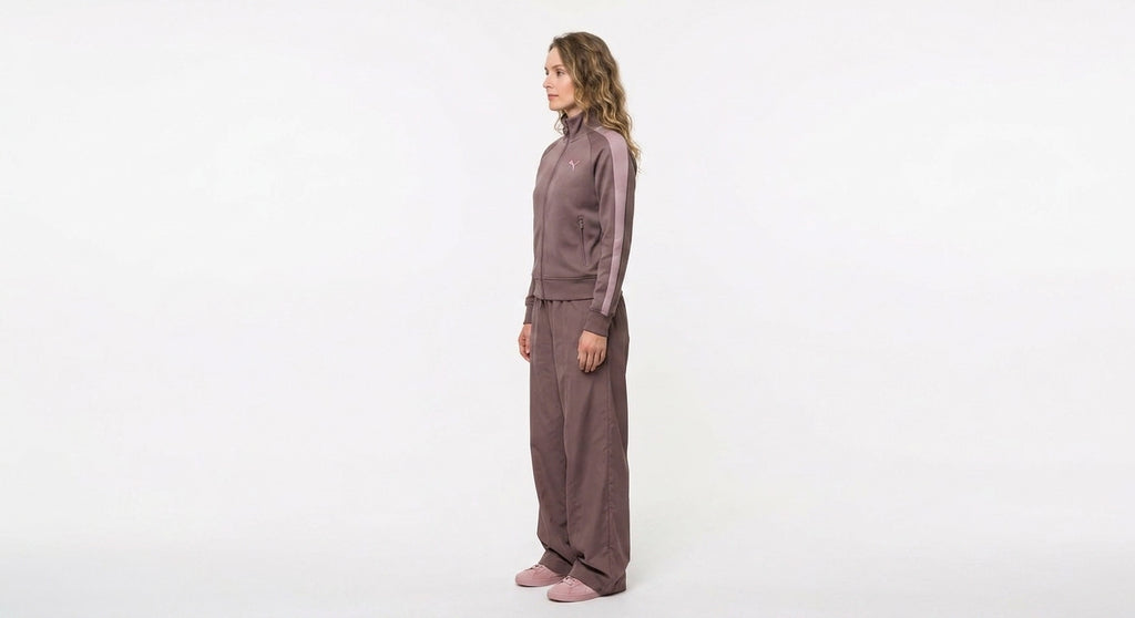 Kurtka Damska Puma T7 Always On Brązowa Fiolet Rozpinana Bluza