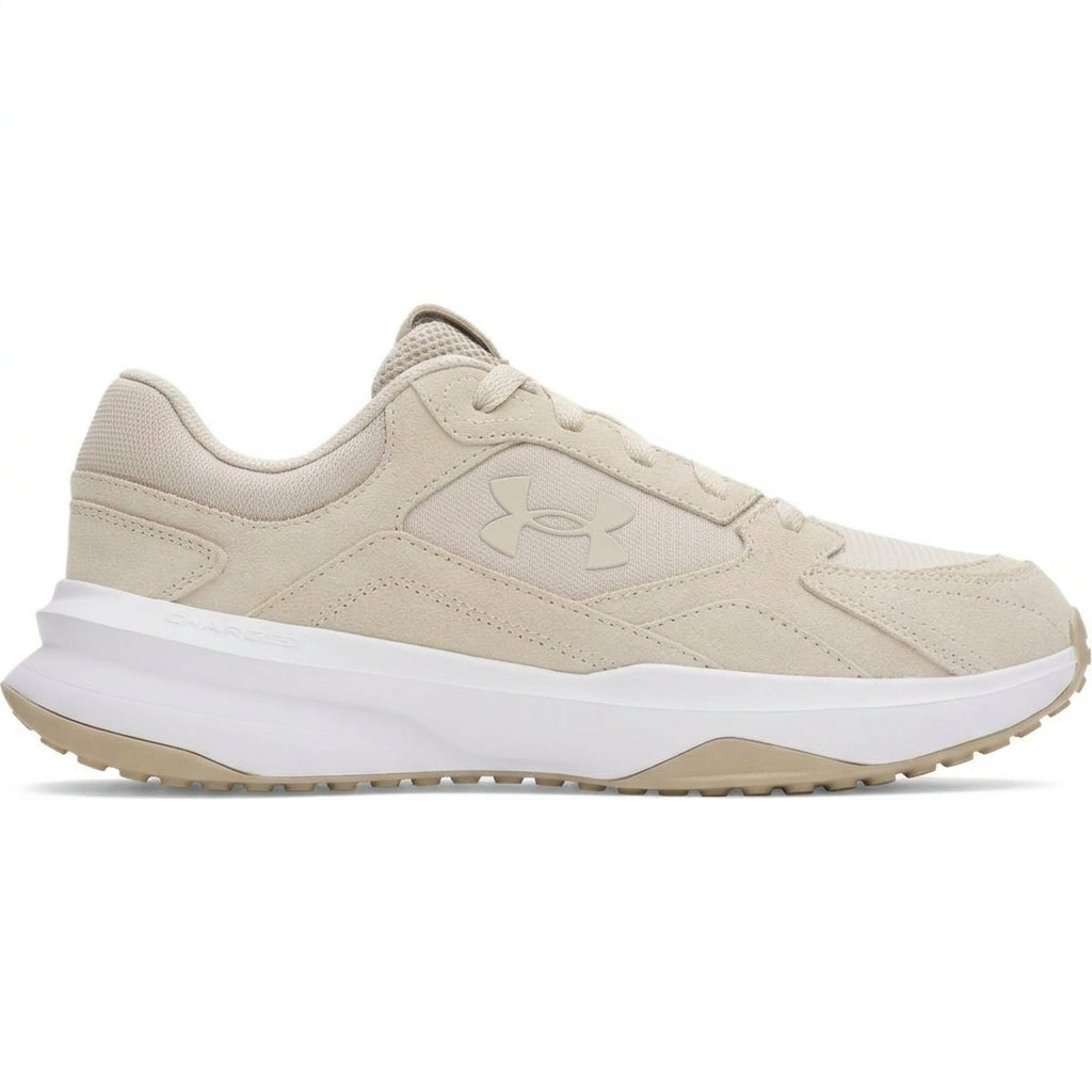 Buty Męskie Under Armour Edge Suede Treningowe Beżowe  Zamszowe