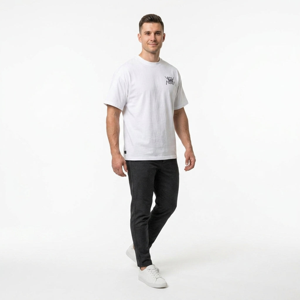 Koszulka Męska PUMA Jaws Core Tee II Koszykarska Biała Logo