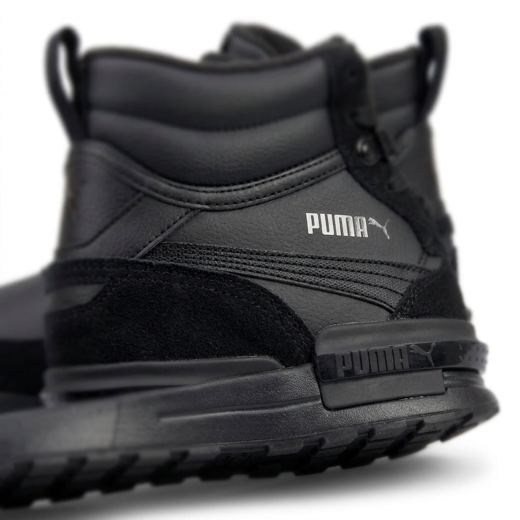 Buty Męskie Puma Graviton Mid 38320401 Czarne Zamszowe