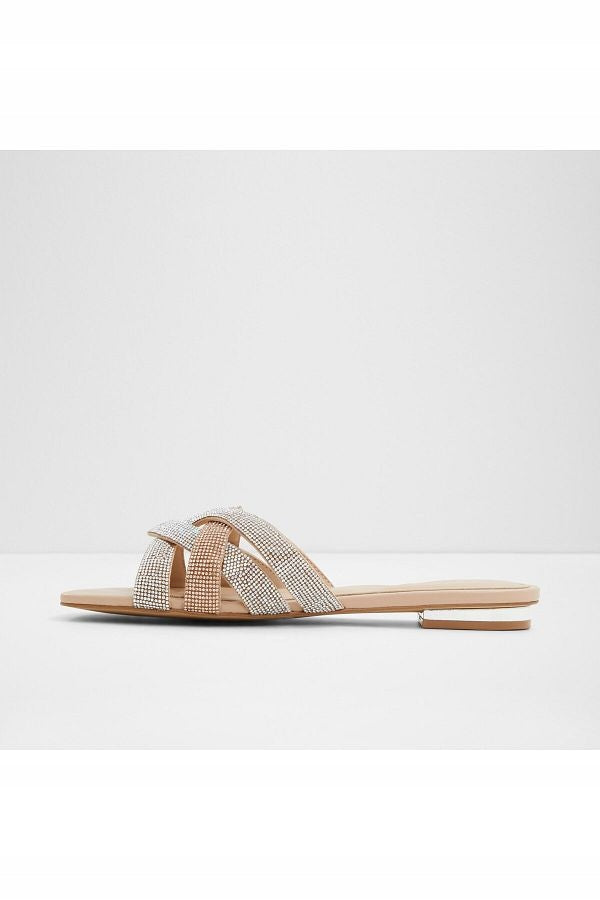 Aldo Klapki Damskie Obszycie z Kamieniami Eleganckie Corally r. 37